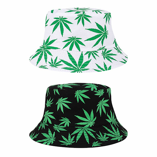 Piece Bucket Hatit Miehille ja Naisille Yleismaailmallinen Bucket Hat Bucket Hat Kesähattu Hengittävä Taittuva Bucket Hat Musta Valkoinen