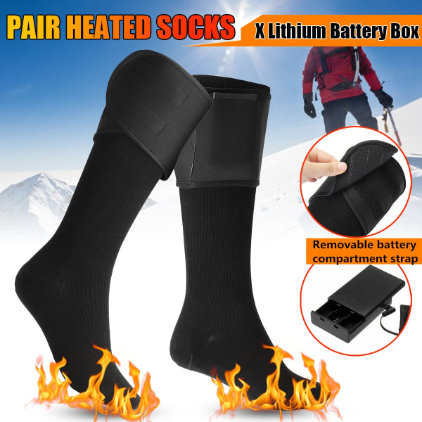 Lämmitetyt sukat Naisten Miesten Sähkölämmitetyt thermal