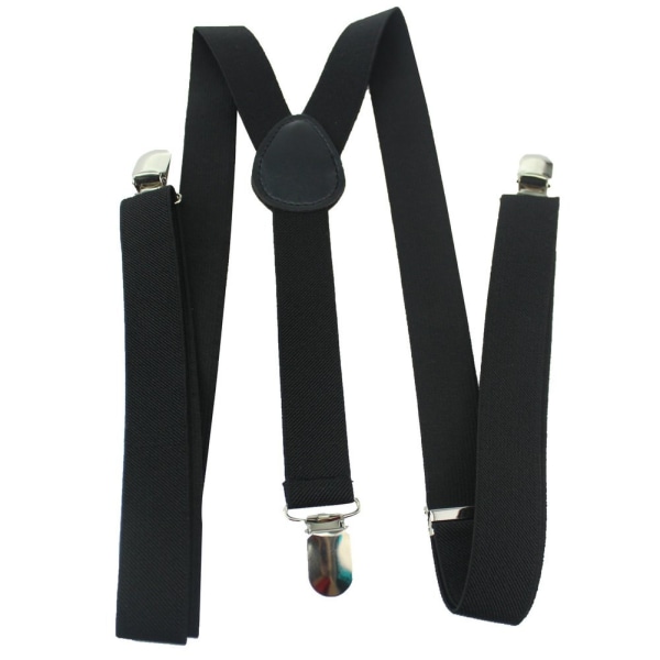 flerfärgade elastiska hängslen Y-formad längd för män och kvinnor