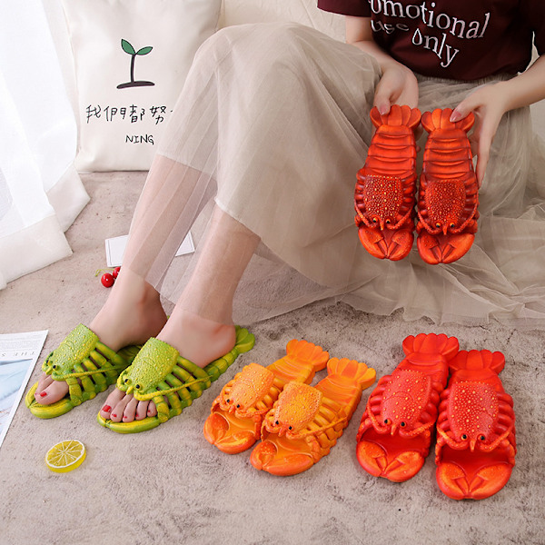 Kala Hummeri Sandaalit - Alkuperäiset Kalatossut Lobster Red Size 40-41