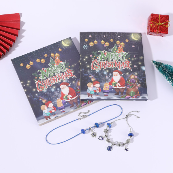 Adventskalender armband smycken jul barn present 24 dagar