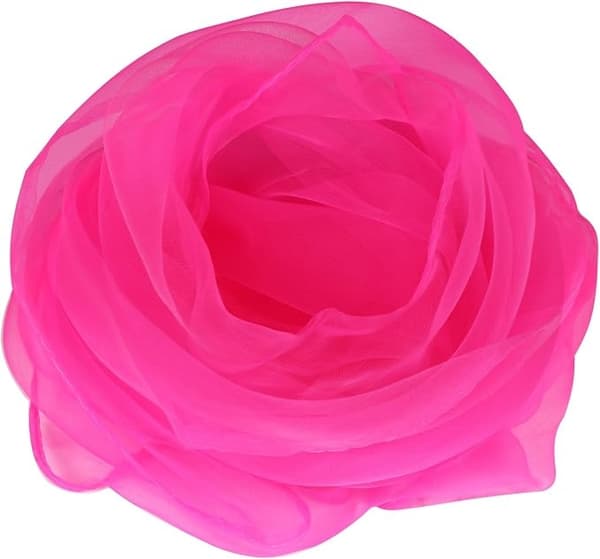 (NY) 50-talls rosa skjerf til kvinner, tilbehør for utkledning