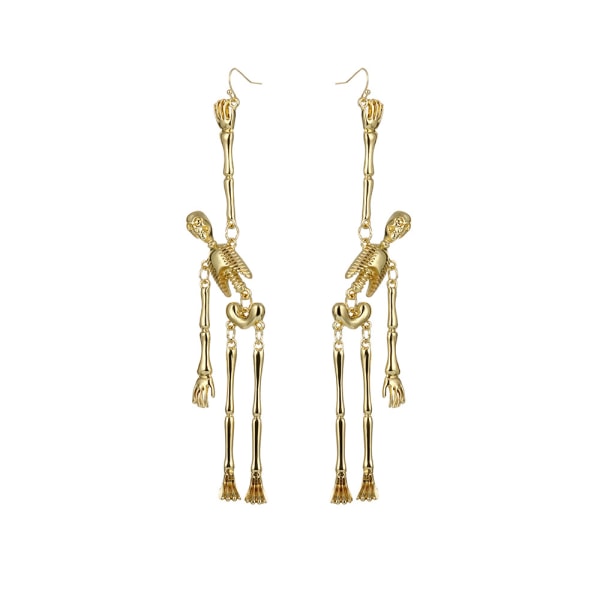 Halloween ornament, halloween metall skalle skelett hänge örhängen