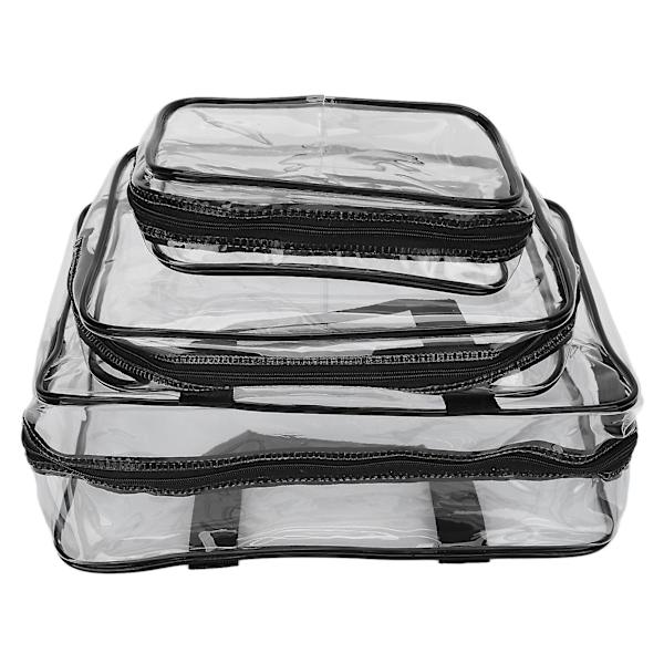 Transparent Vattentät PVC Toalettsakset - 3 Storlekar, Resefavorit