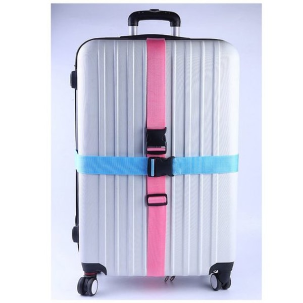 5 x 180 cm, 4 kpl matkatavarahihnoja, matkalaukkujen hihnat, matkalaukkujen hihnat (vaaleanpunainen).