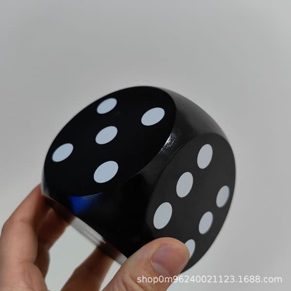 Jätte hushålls mahjong trätärning 8*8CM black