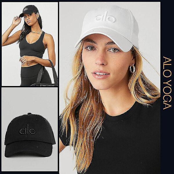 Alo Yoga Unisex Basebollkeps med Broderad Anka, Solskydd, Solhatt D