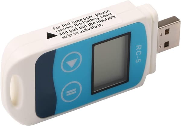 Rungao USB Vanntett Termometer Temperaturmåler Data Logger RC-5 Intern Opptaker Sensorverktøy
