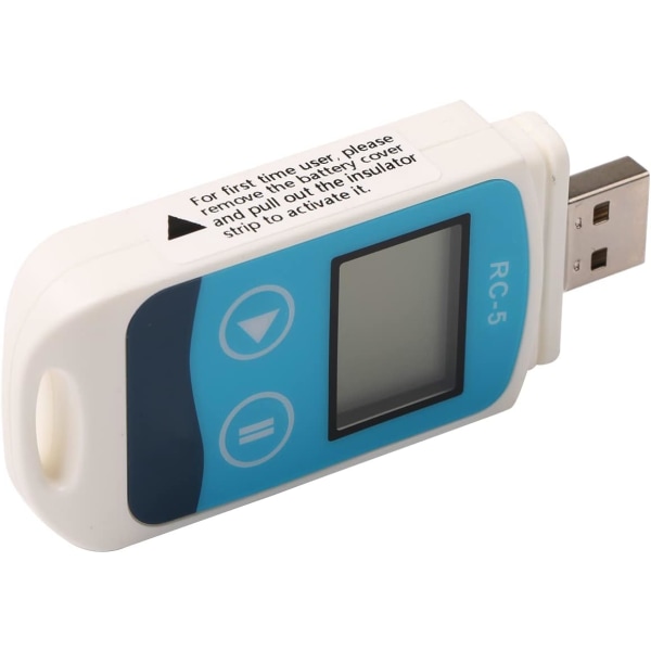 Rungao USB vanntett termometer Temperaturmåler Datalogger RC-5 internt opptakersensorverktøy