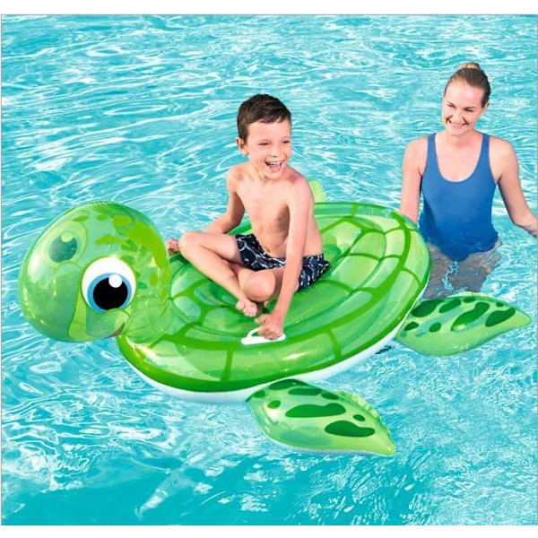Uppblåsbar badring för vuxna och barn Turtle 140*140cm