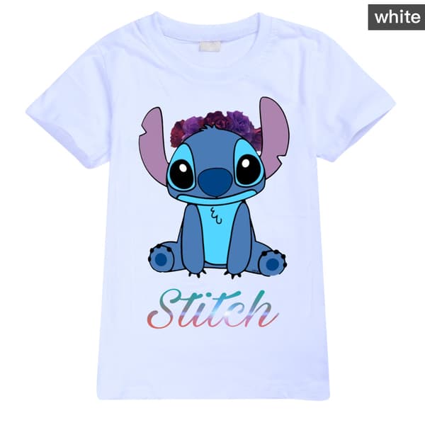 Lilo og Stitch kortærmede T-shirts til drenge og piger