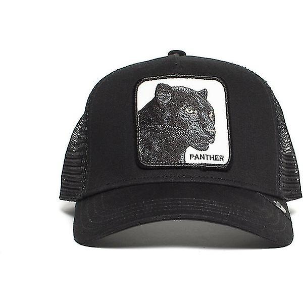 Sort Panther Dyr Mode Mesh Cap Baseball Cap Trucker Cap