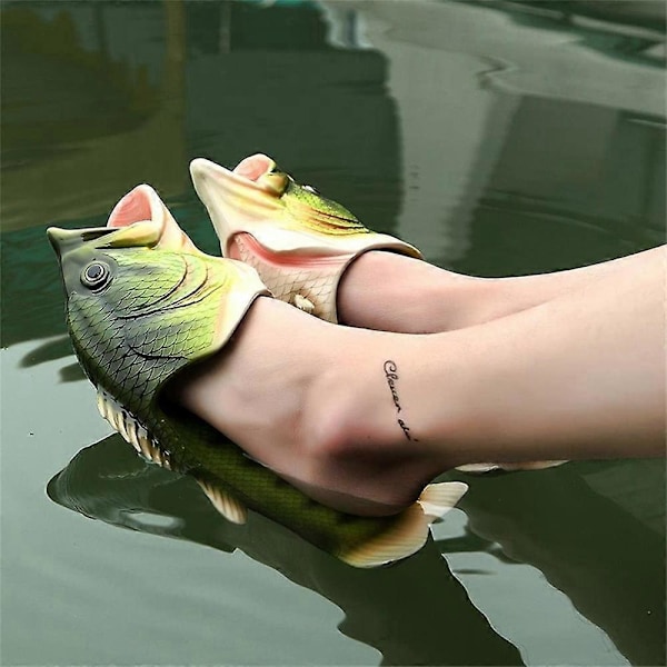Fisk Hummer Flip-Flops - De Originala Fisktofflorna Orange fish Size 30-31