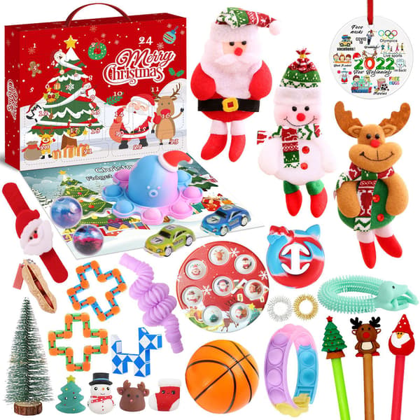 Julkalender med 24 Dagar Blind Box Små Leksaker