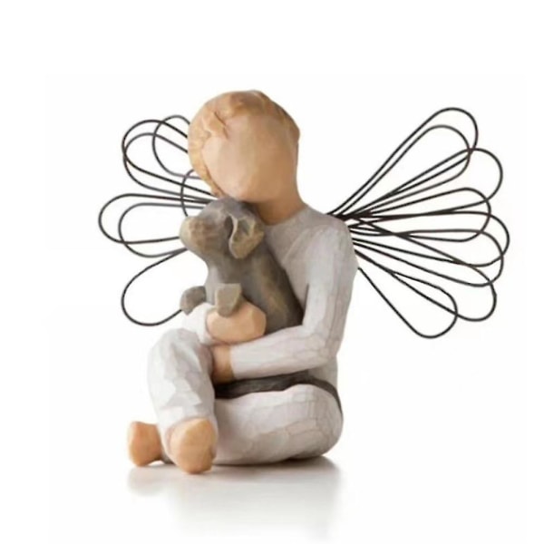 Willow Tree Angel Of Friendship Ornament, skulpterad handmålad figur