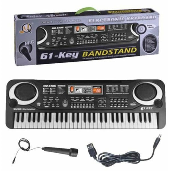 Elektronisk klaver elektronisk keyboard digital klaver 61 tangenter elektronisk klaver begynder keyboard klaver legetøj børn