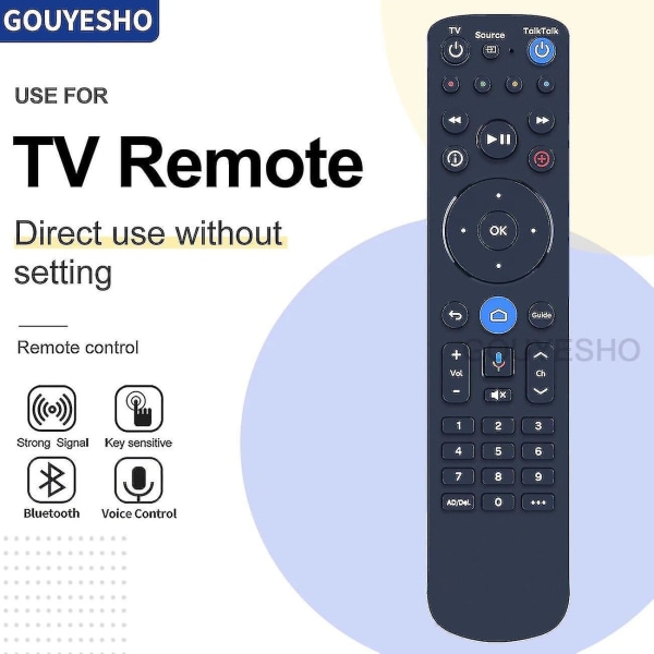 Ny Rc4083802/01br Fjernkontroll for Talk Talk TV Hub | Smart TV-boks | Android TV-boks
