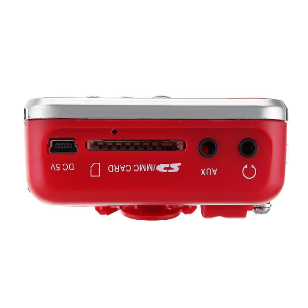 Portable Bible Audio MP3 Player Speaker AUX SD TF Card Port FM Radio For Elders RED