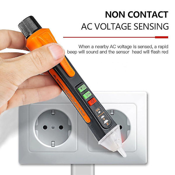 Berøringsfri Spenningsdetektor Elektriske Verktøy Spenningsindikator Testerpenn AC Spenningstest Smart Bruddspunktfinner 12-1000v