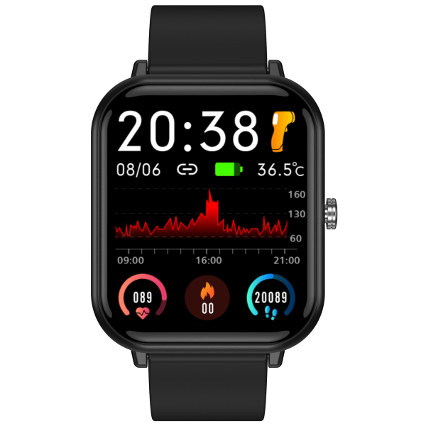 Gäller Apple Android watch Huaqiangbei blodtrycksmätning puls blodsyre watch unisex
