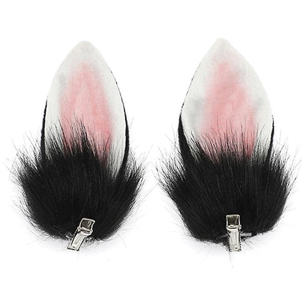 Cosplay Kaninøre Andednebb Hårklipp Anime Hårspenner Hodeplagg Gothic Hårklipp White powder cochlea