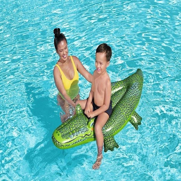 Puhallettava uimarengas aikuisille ja lapsille Crocodile 152*71cm