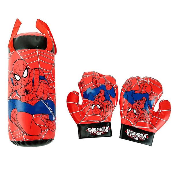 Boksehandsker til børn med sandsæk Spiderman Legetøj Superhelt Spider Man Handsker til drenge piger, 100% nye