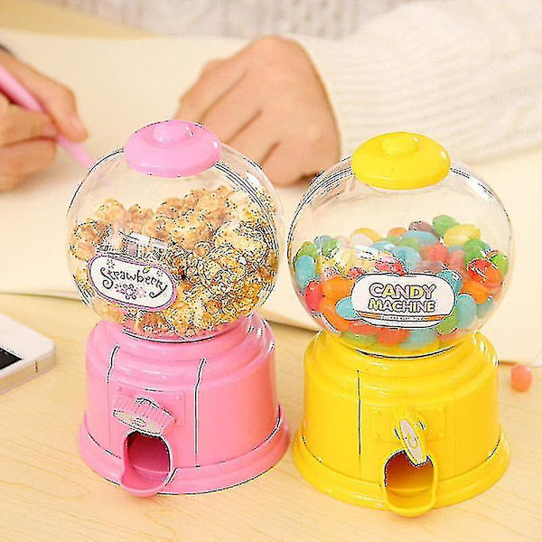 Söt Mini Godisautomat Bubbeldispenser Spargris Barnleksaker Barnpresent Red