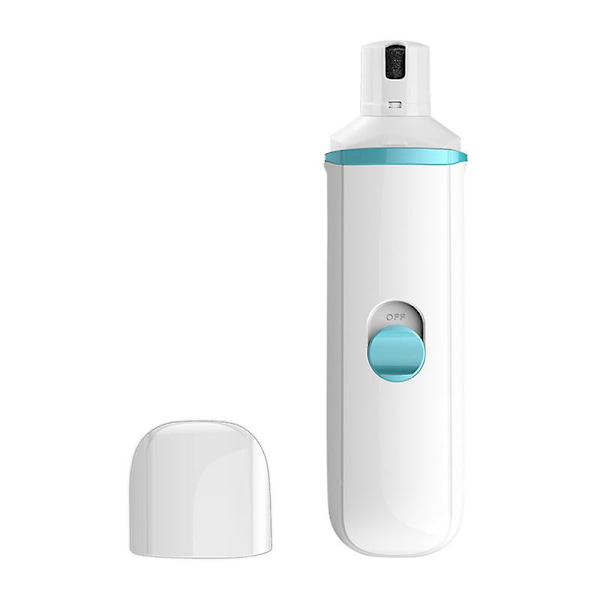 Elektrisk negletrimmer til kæledyr, USB-opladelig negleklipper til hunde, automatisk negletrimmer blue