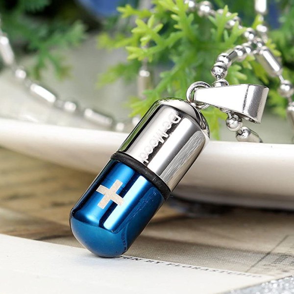 Jewelry Stainless Steel Sos Capsule Emergency Capsule Pendant Without Chain