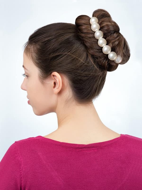 Perlehovedbånd, 6-pak Beaded Hårbånd, Elastisk Hårbånd, Simpel Perle Hårbånd Armbånd til Kvinder Piger