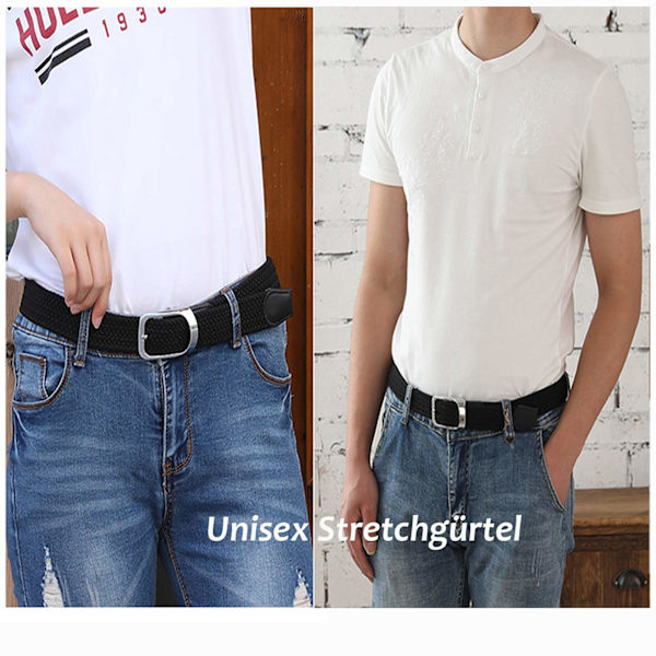 Venymävyö Punottu vyö Elastinen kangasvyö Punottu unisex-vyö miehille ja naisille