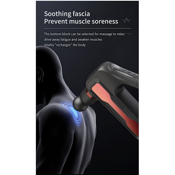 Älykäs fascia-kuntolaite lihasten sähköinen hierontalaite fascia-instrumentti pieni mini-hieronta red