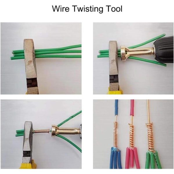 Wire Twister, Wire Tripper, Wire Twist Tool, Wire Avisolerare,  Trådterminaler Power för avisolering och rorsadning av kabel 56d1