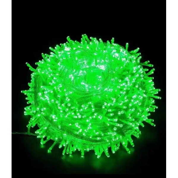 LED-farvede lys blinkende lysstrenglys fulde af stjerner lys udendørs green 10 meters 100 lights