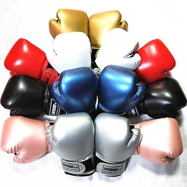 Pure Color Barnboksinghansker Sandafighting Slagpose Boksinghansker silver