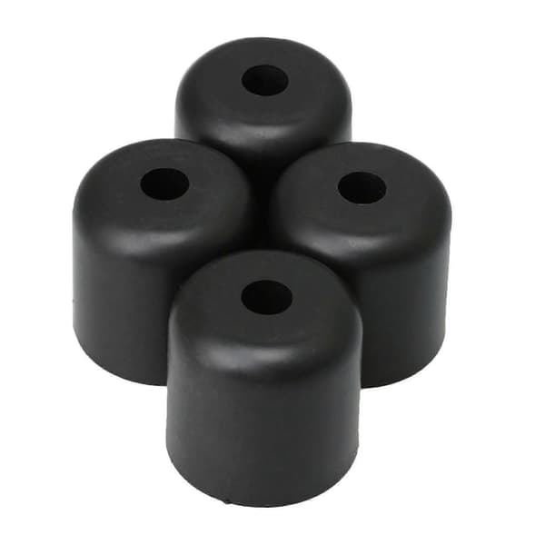 50x50mm Plaststolar bordsben svarta håldiameter 6mm set om 4 - Bra