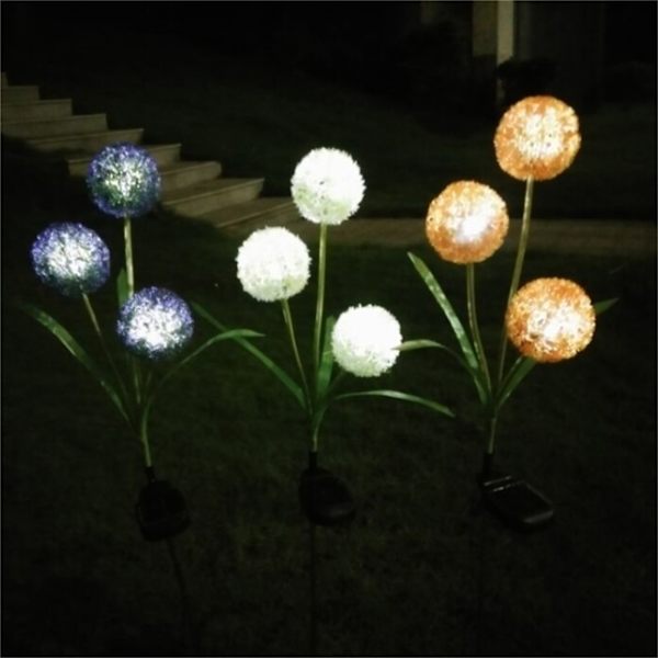 Solcelleblomstlys Udendørs Have Græsplæne Landskab Lampe Simuleret Vandafvisende Blomst Natlys Landskab Lampe