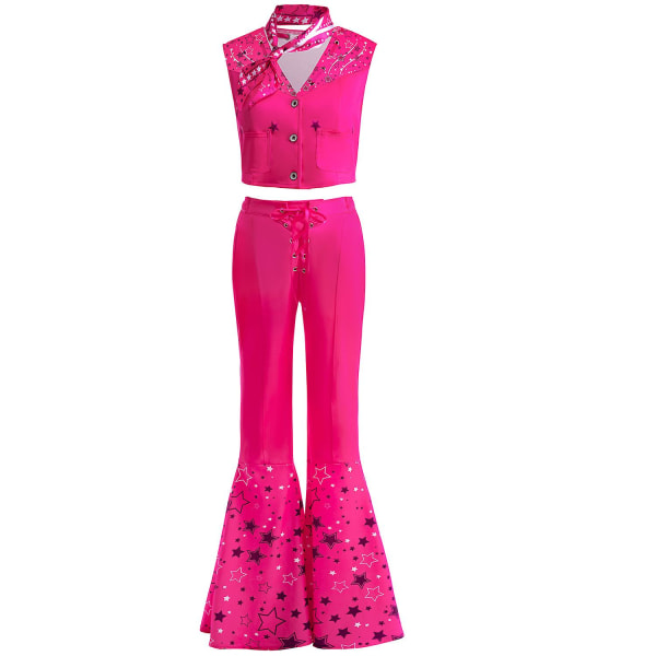 Jumpsuit Ken/Barbie Cowboy Outfit Halsduk Hatt Män Halloween Kostym Barbie M