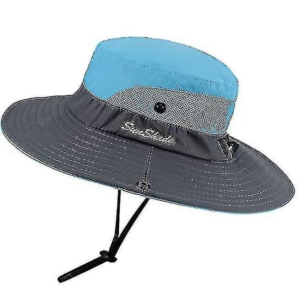 Dam Solhatt med UV-skydd, Vikbar, Mesh, Bredbrättad, Strand- och Fiskehatt