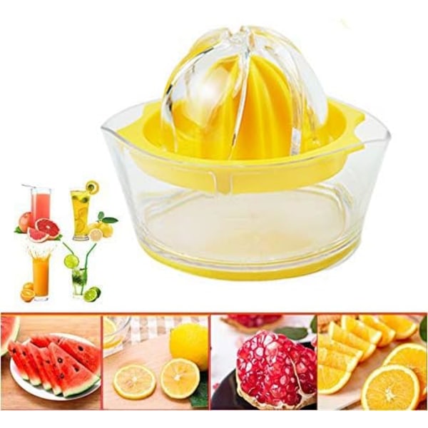 Lille citruspresser plast frugtpresse manual ， juicer håndpresser appelsin juicer Tåler opvaskemaskine, robust og holdbar