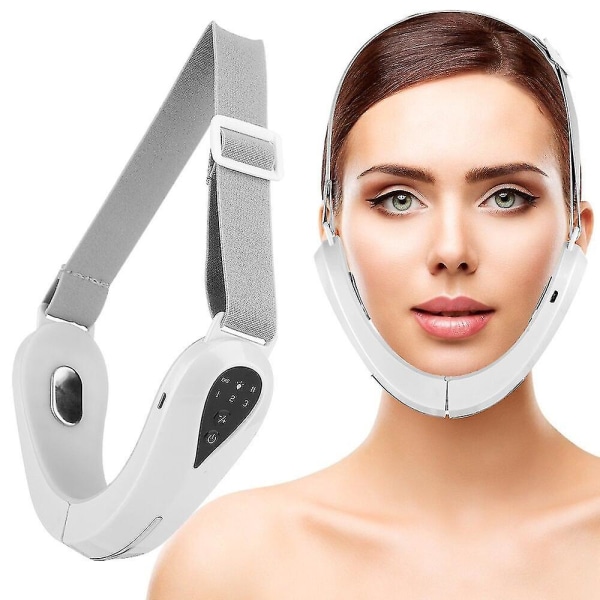 V-face Lifting Enhed Havetrækning V-linje Opstramningsbælte Rød Blå Led Photon Lys Terapi Ems Ansigtsmassager