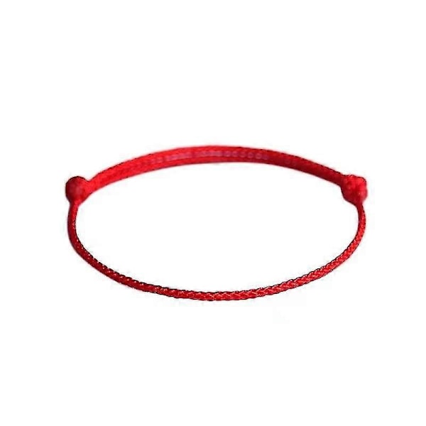 10 st Simpla Röda Snöre Armband Lycka Snöre Kabbalah Skyddande Knyta Amulet