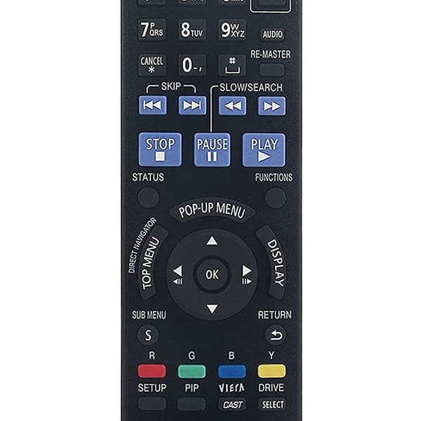 Fjernkontroll N2QAYB000378 for Blu-Ray Disc Player DMP-BD60 DMP-BD80 DMP-BD35 DMP-BD605 DMP-BD601 DMP-BD80K