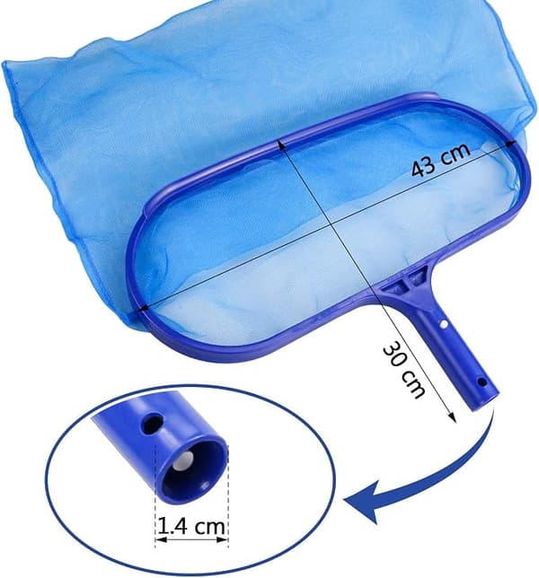 Surface Landing Nets Heavy Duty Deep-Bag Pool-løvnet, poolnet med stor kapacitet til bunden af din pool