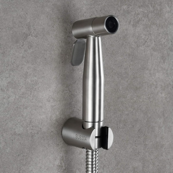 Toaletthållare i rostfritt stål Bidet Spray Hand Shower Hållare Fäste för WC Bidet Hand Shower, ST19