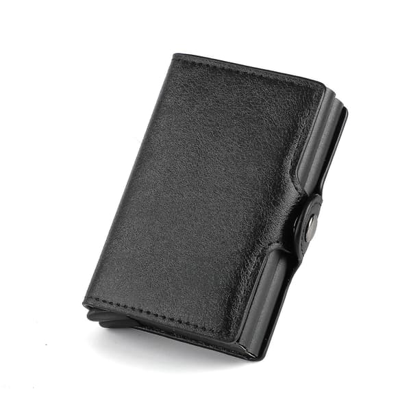Dobbelt Tyverisikret Wallet RFID-NFC Sikker Pop Up Kortholder