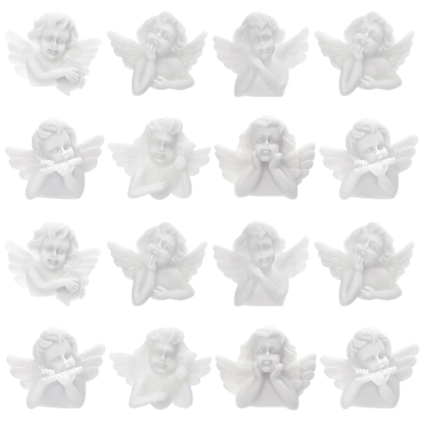 30 stk. Miniature Resin Engel Figurer DIY Telefon Cover Ornamenter Mini Engel Dekorationer (Blandet Stil)