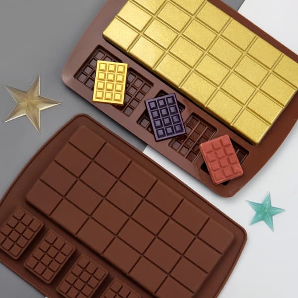 Silikoneforme til chokolade, silikoneforme til brudchokolade og energibarer
