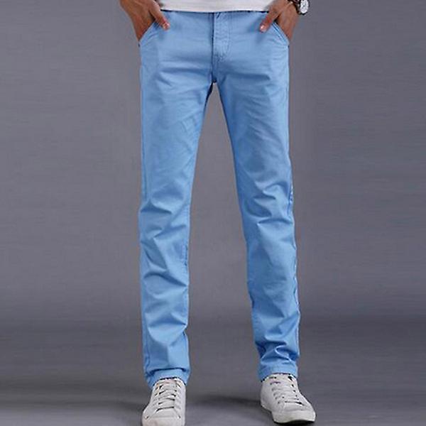 Herre Chino Bukser Uformelle bukser Sky Blue 31